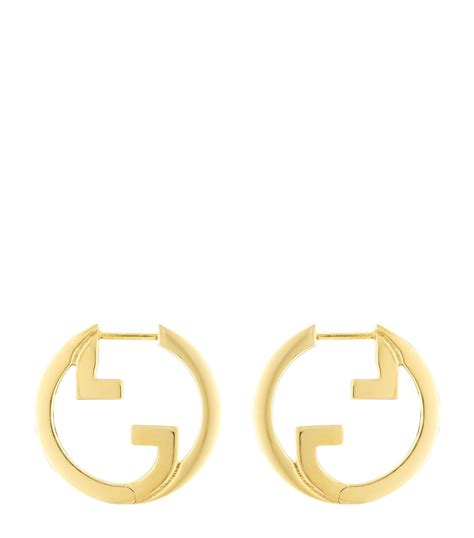 gucci bamboo earrings|Gucci blondie hoop earrings.